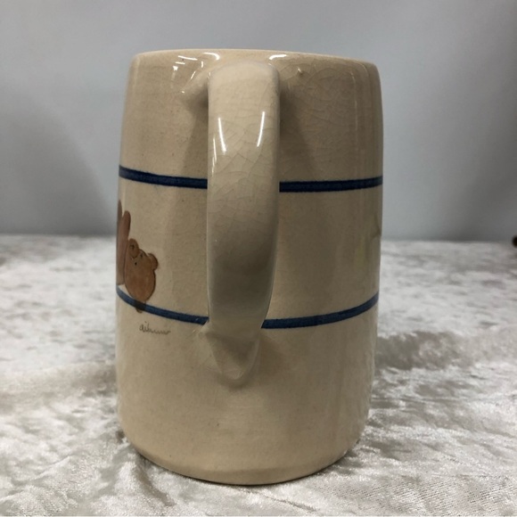 Marshall Pottery Tommy Humphries pitcher kitchen jug w/teddy bears pottery art - Picture 3 of 12